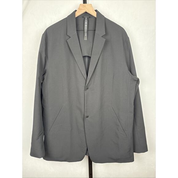 Lululemon New Venture Blazer Mens XXL Black Snap Button Front Lightweight Career - Picture 1 of 10